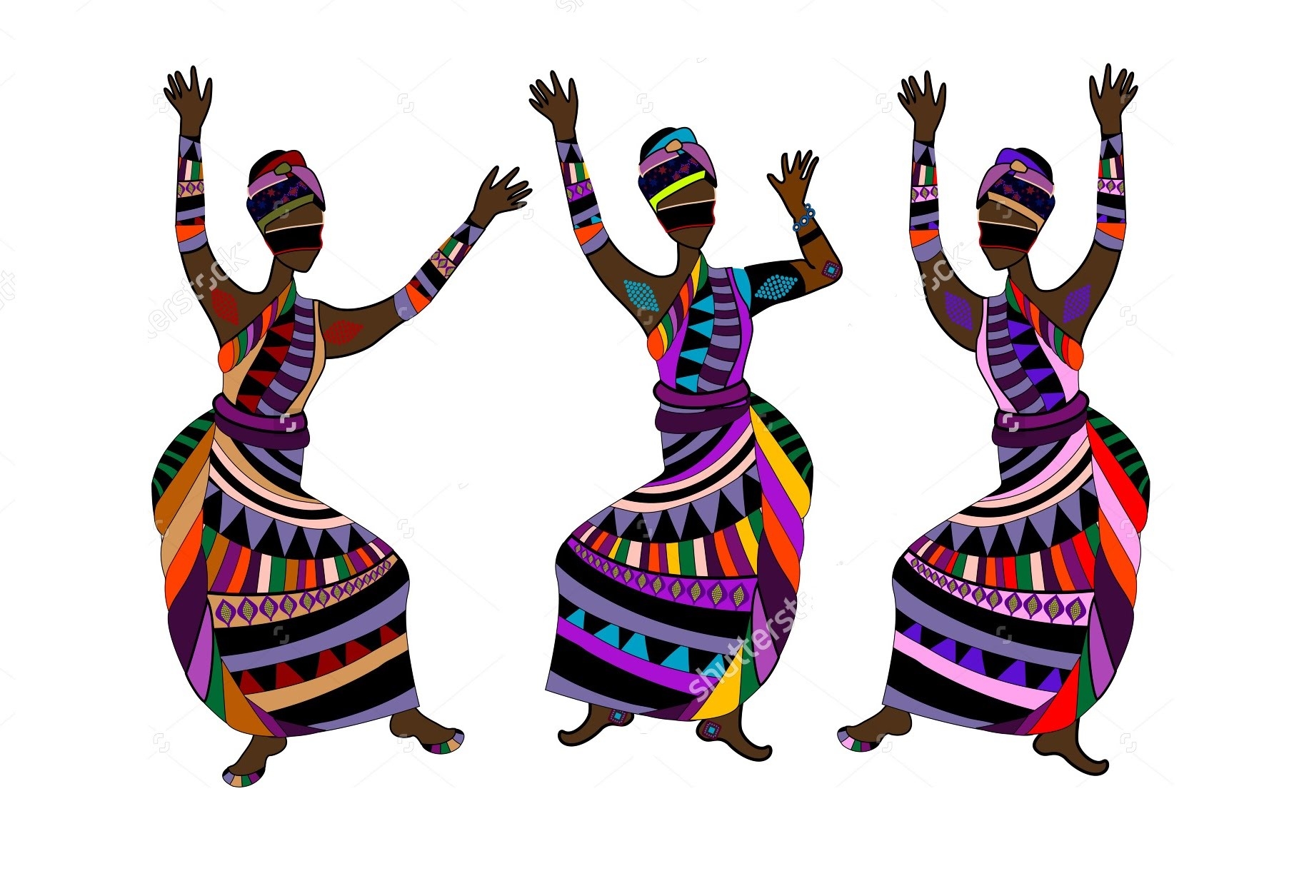Танцы негритянок. Танцы народов Африки. Этнические рисунки. Африканский орнамент. Орнамент Африканский стиль.