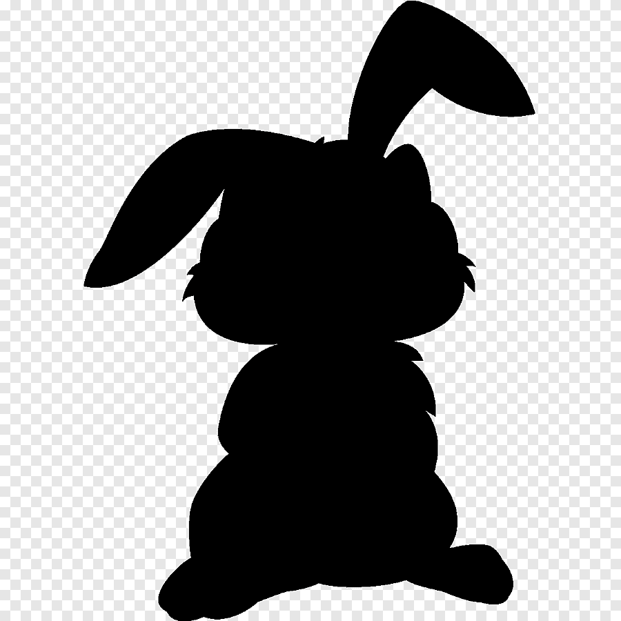 Силуэт кролика рисунок - 48 фото