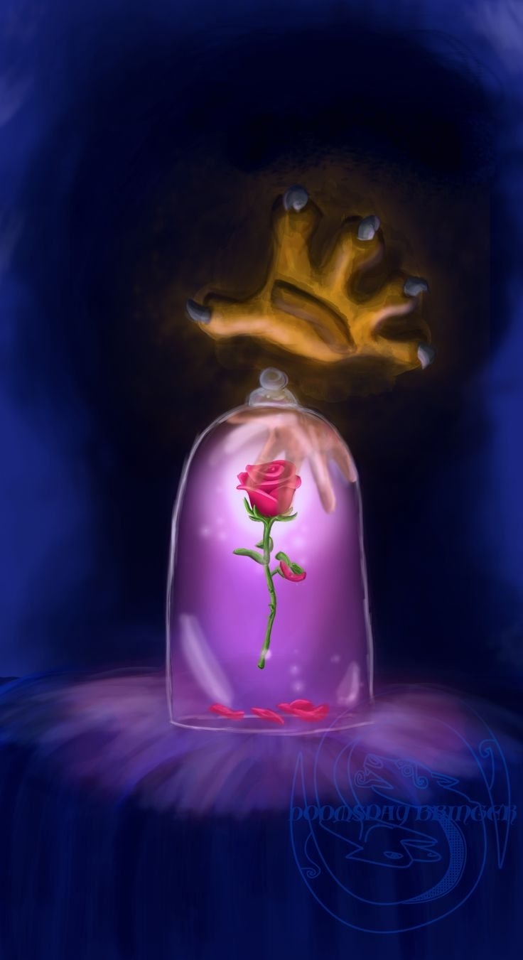 Рисунок роза в банке легко
