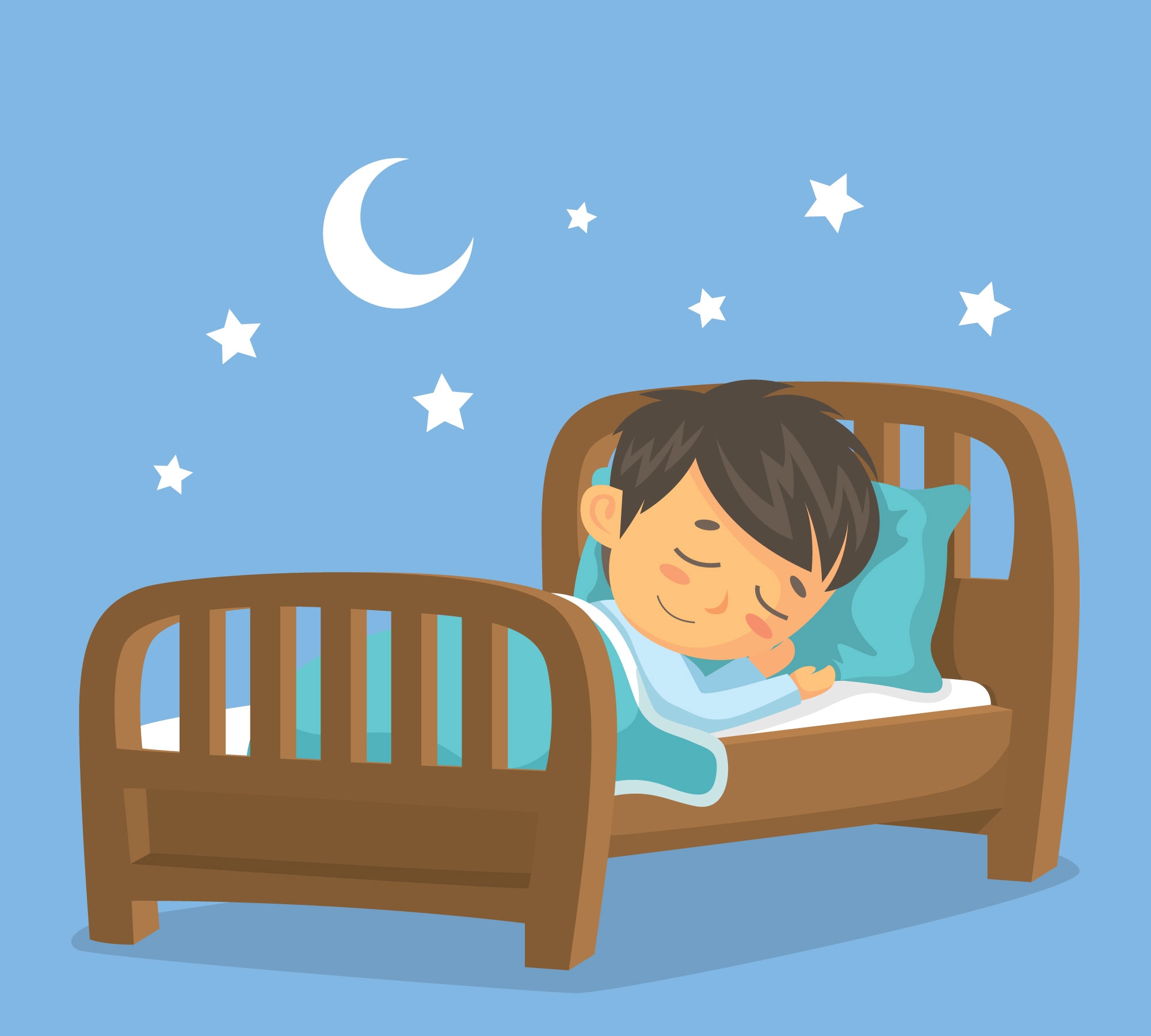 «Спящий мальчик спит на …» — картинка создана в Шедевруме