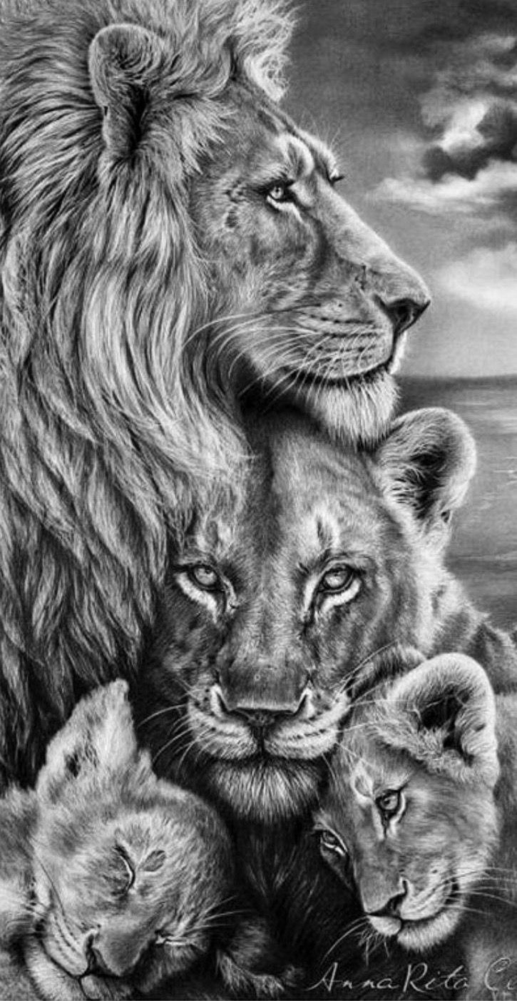 Тату львица и львенок для девушек - символ силы и защиты