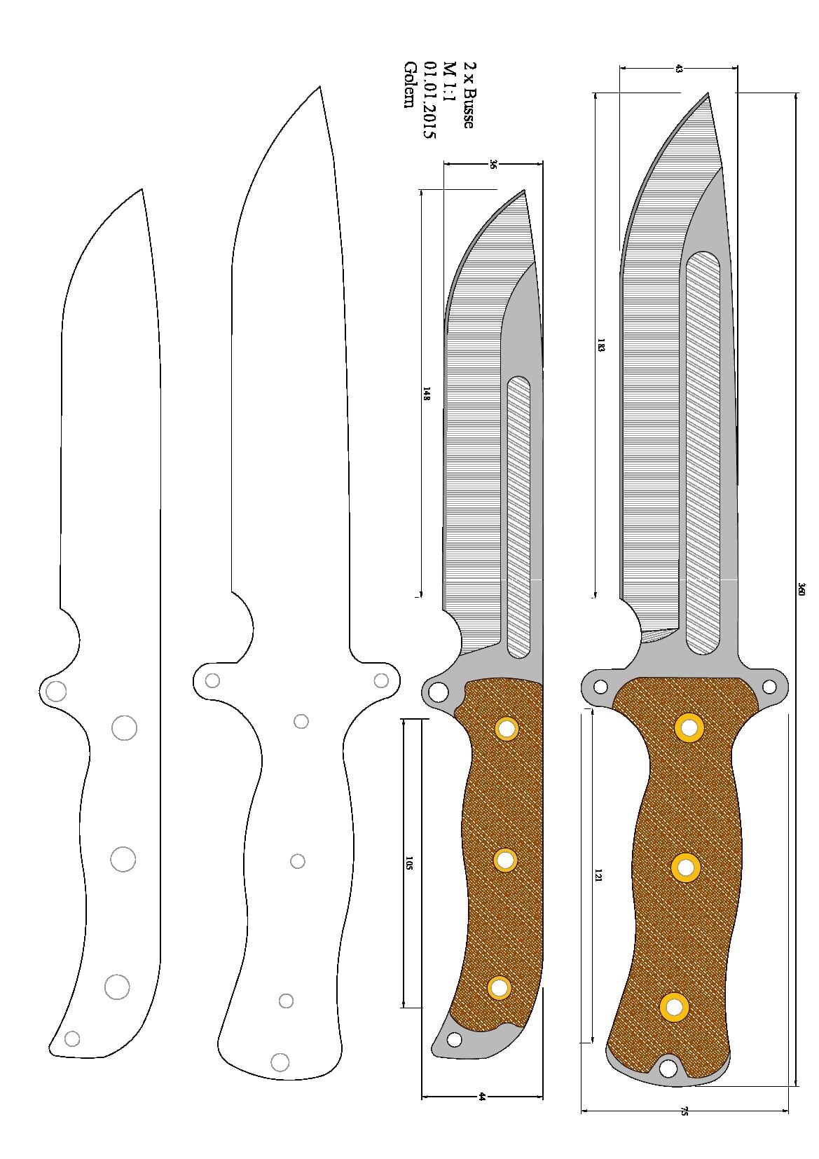 Нож WoodsKnife - WK General knife WK08-1, stained Сделано в Финляндии.