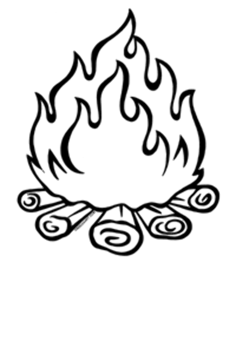 Раскраска Доисторический человек зажигает огонь