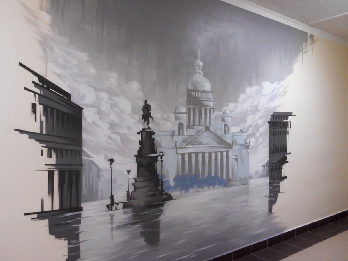 Картины для росписи стен заказать в СПб, цена, купить Санкт-Петербург