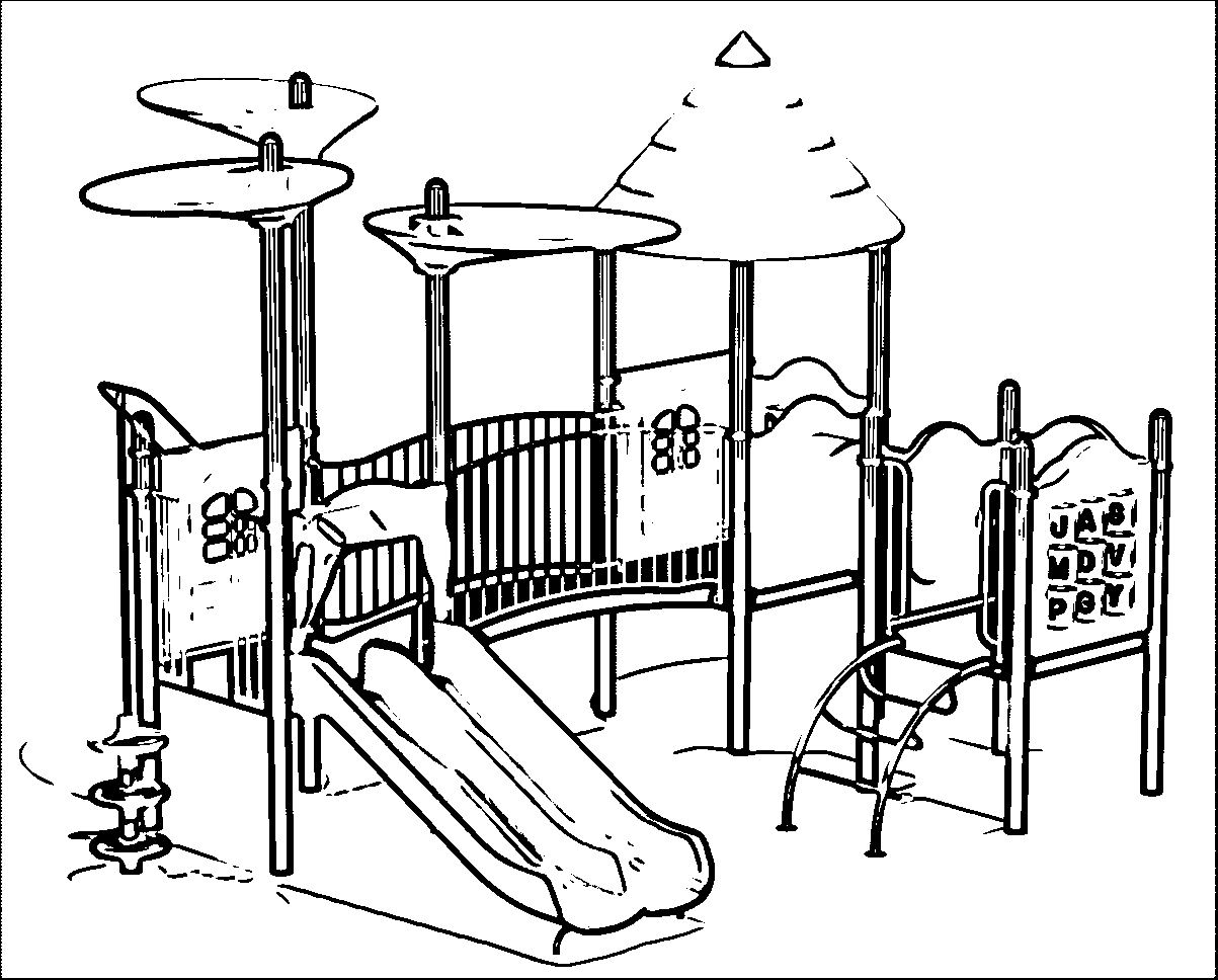 Эскиз детской площадки рисунок - 50 фото