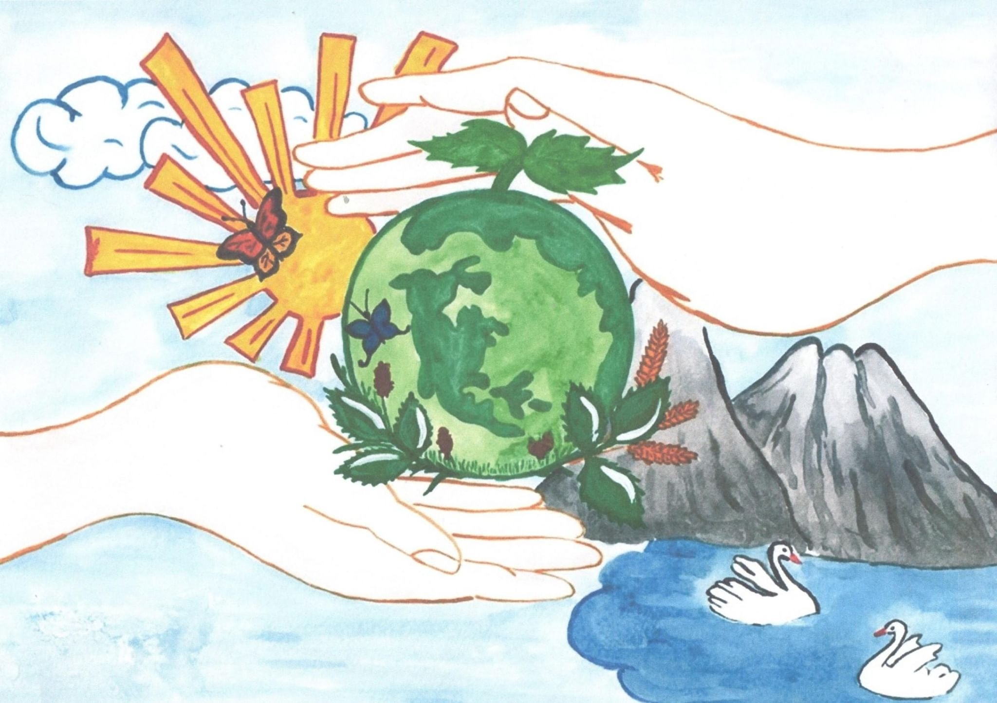Рисунки на тему защитим свою планету