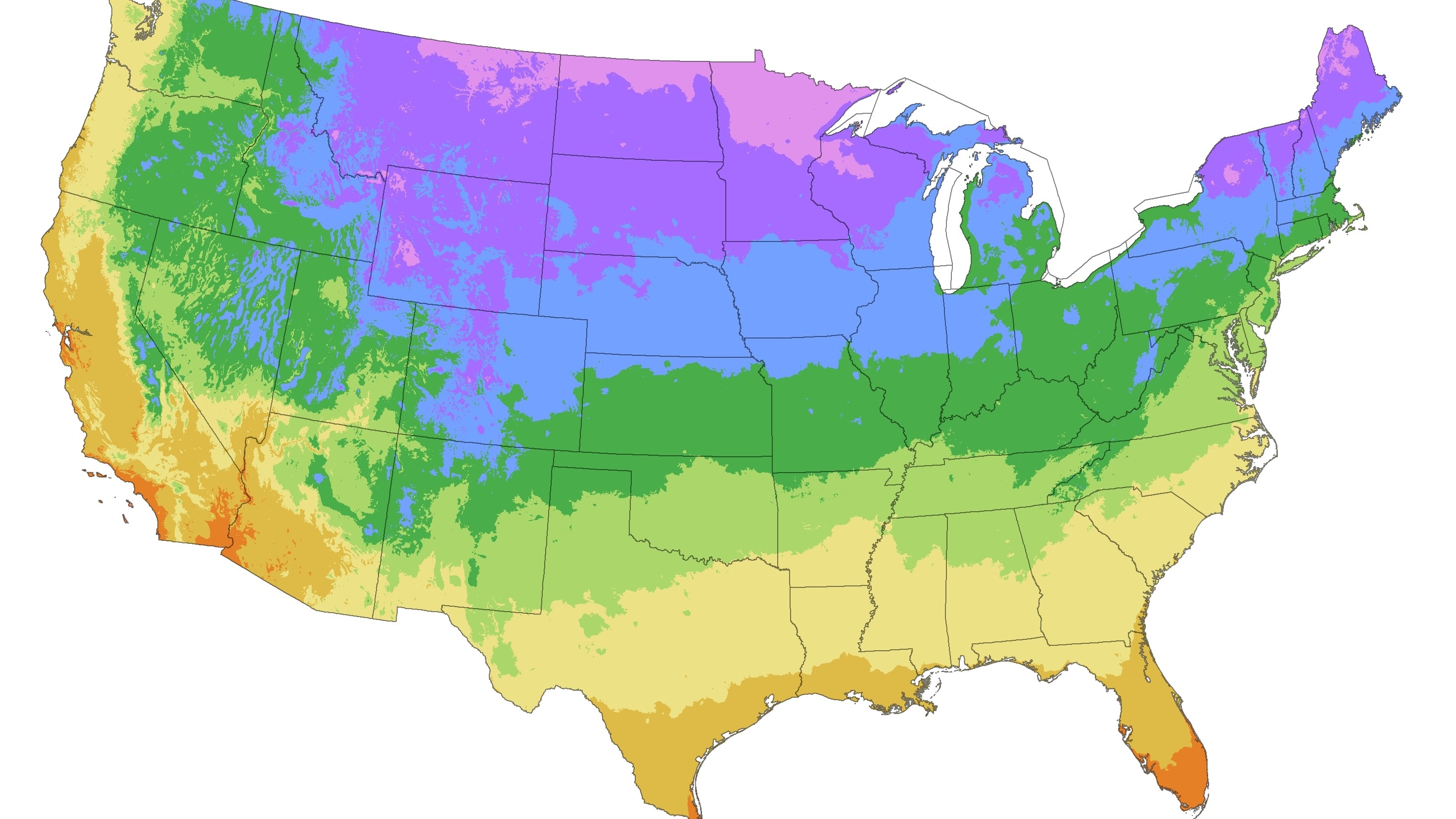 Особенности климата сша. Климатические зоны США карта. Аляска USDA Zones. Климат США. Климатическая карта США.