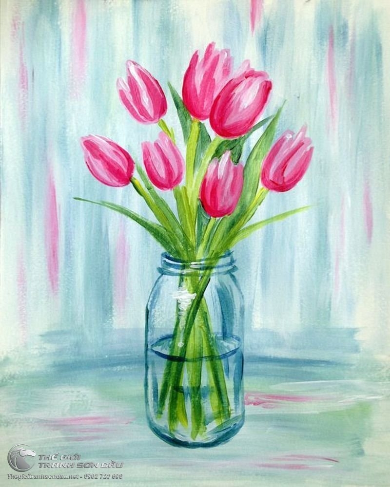 Рисуем весенний букет. Цветы гуашью. Натюрморт ваза с цветами. Тюльпаны в вазе акварелью. Рисунки гуашью цветы.