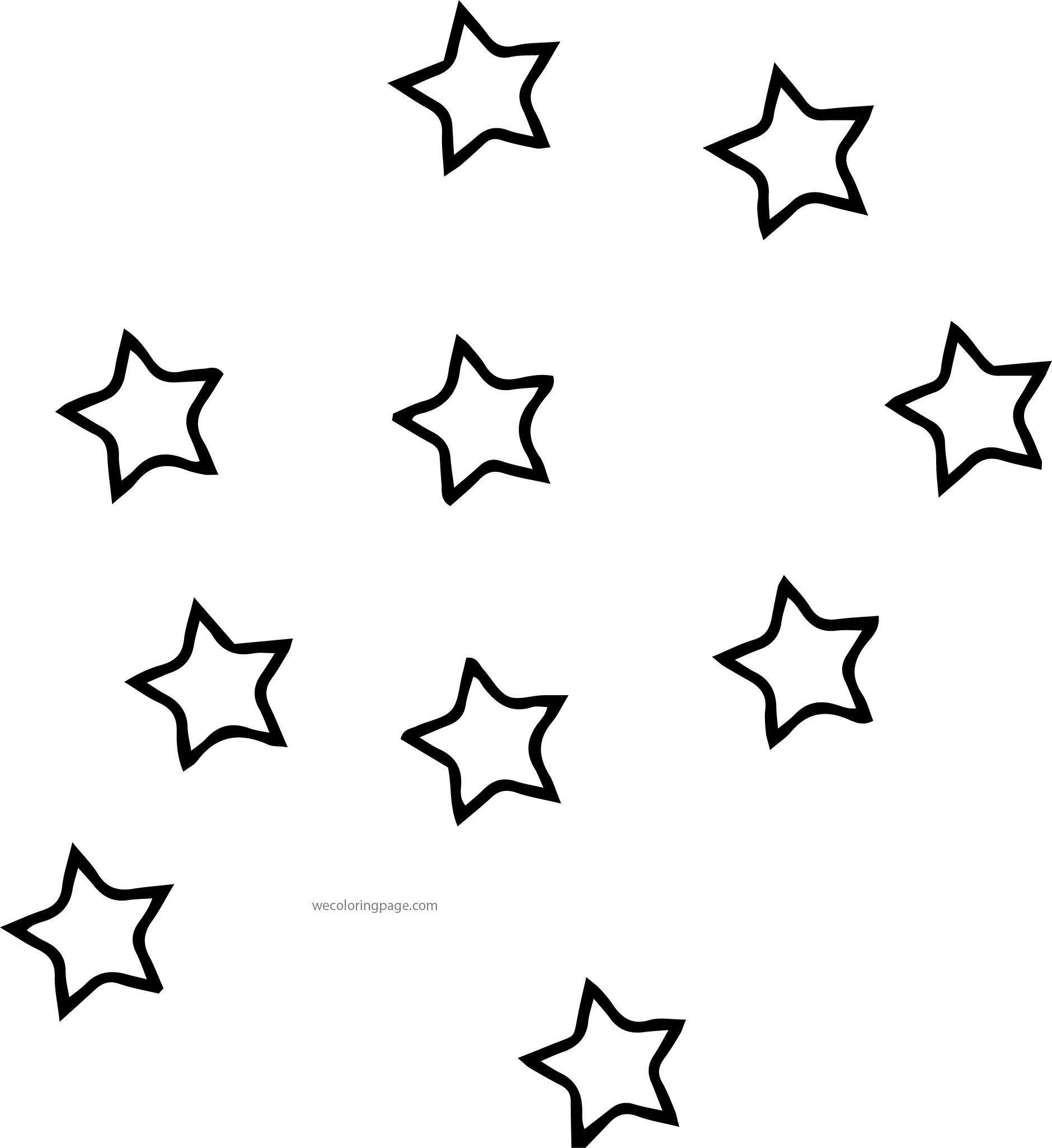 Раскраска Звезда - детские раскраски распечатать бесплатно