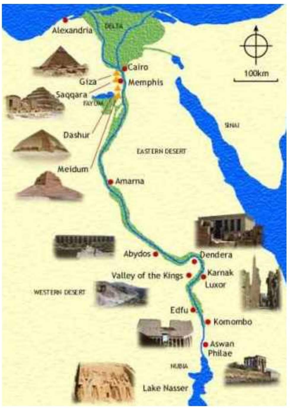 древний египет на карте