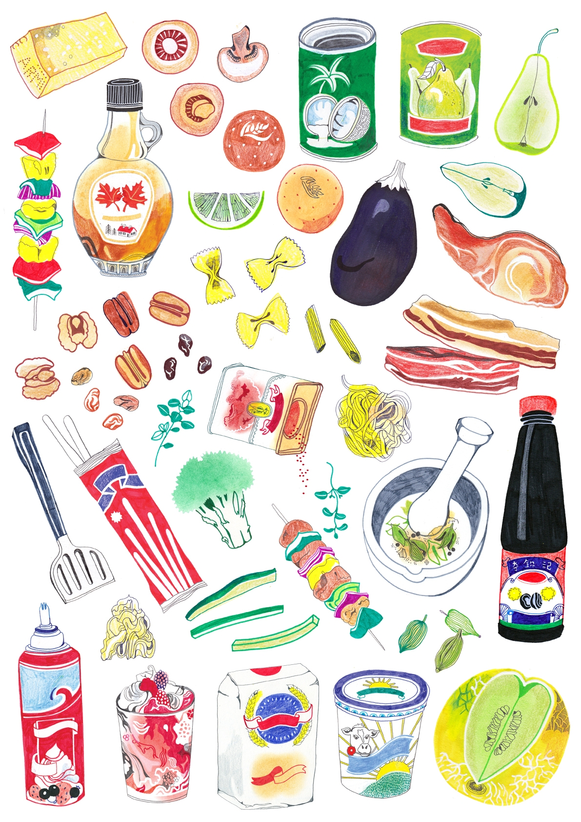 Бумажная еда картинки. Рисунки еды. Нарисованные продукты. Рисунки еды легкие. Еда для рисования.