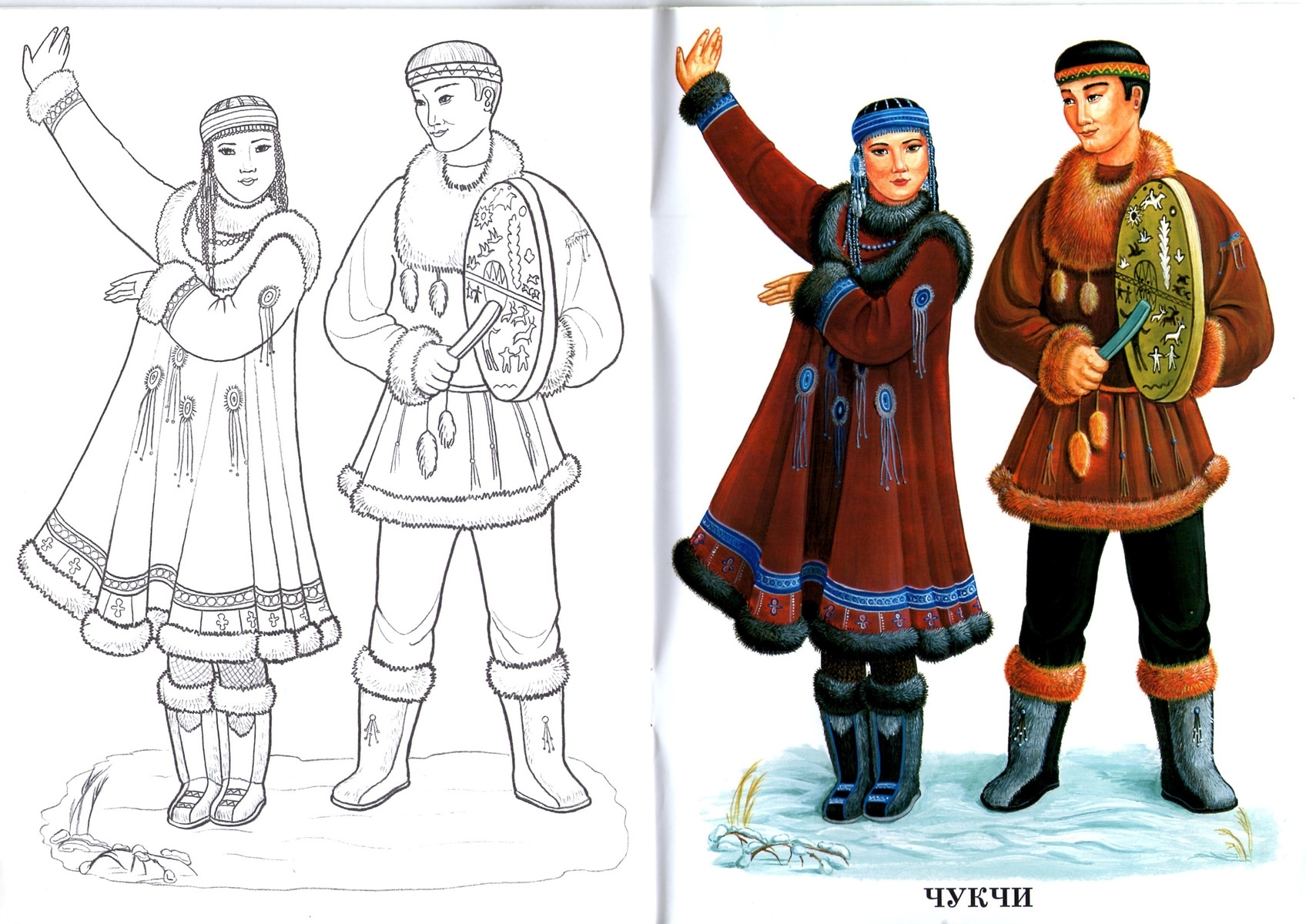 Трафареты костюмы народов севера (36 фото)