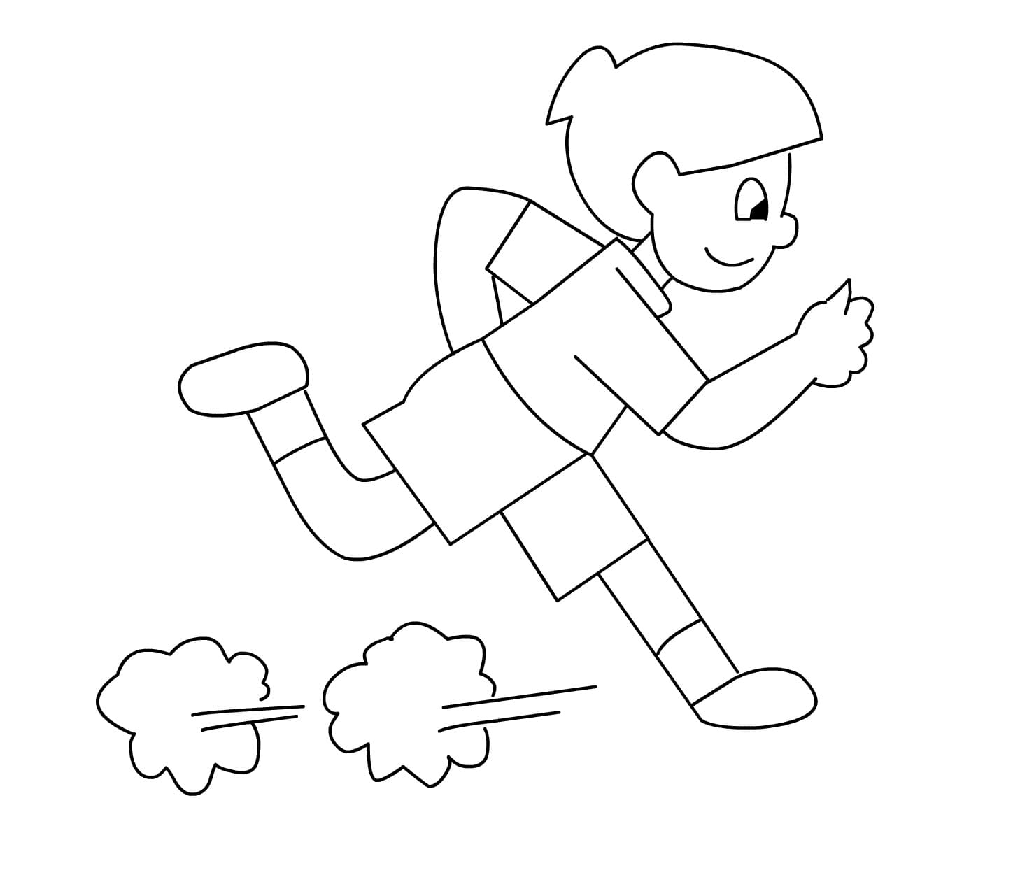 Как нарисовать человека который бежит