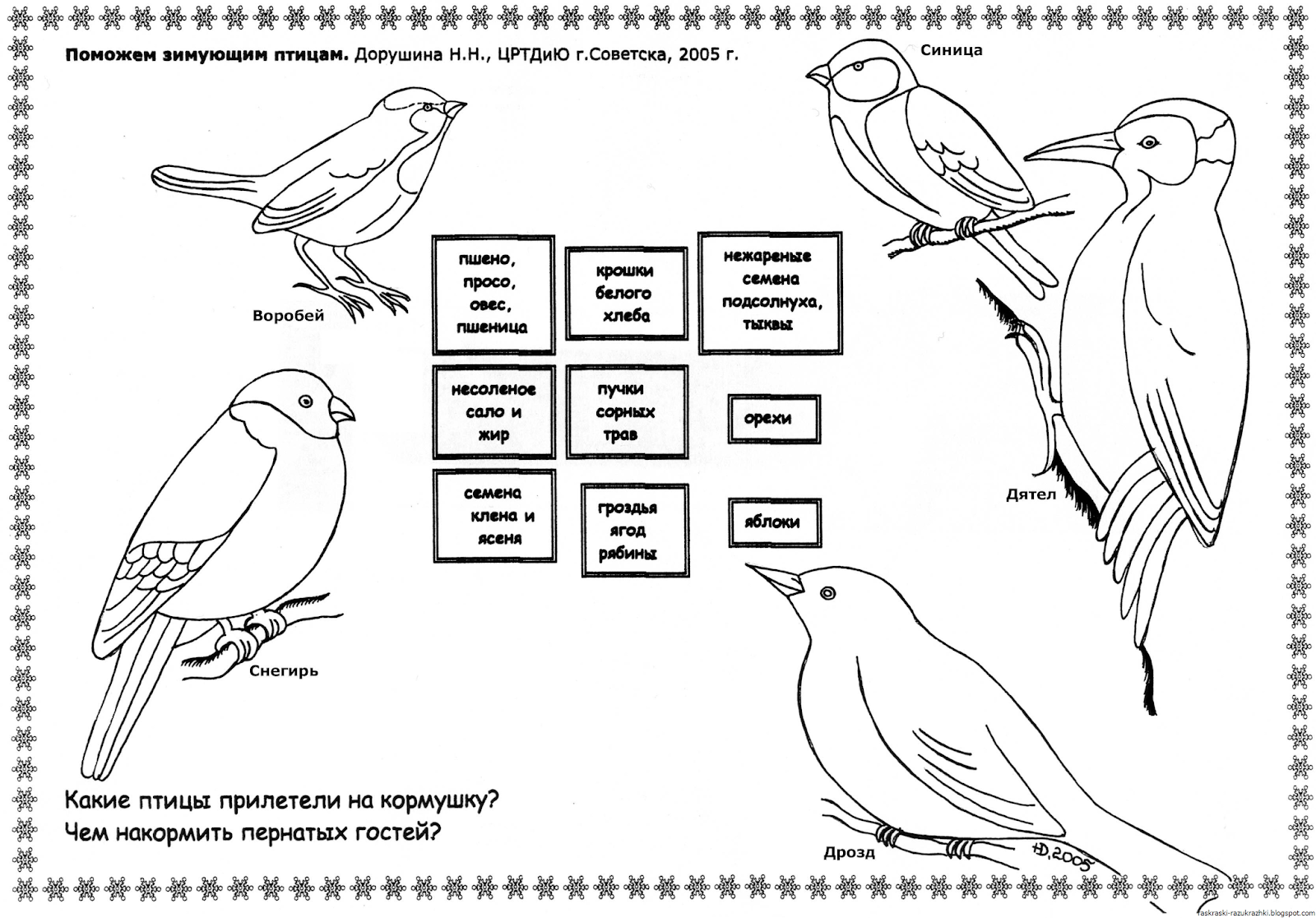 Картинки с названиями зимующих птиц (13 фото)