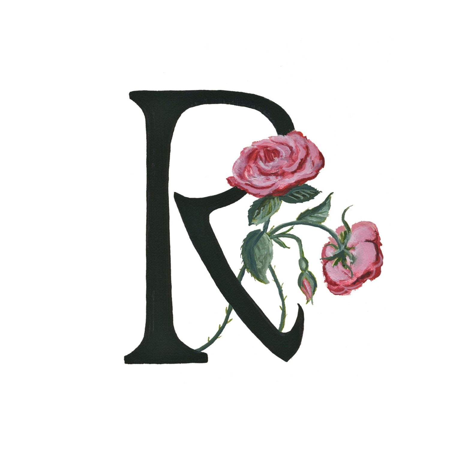 R est. Буквы р в розочках. Алфавит с розами. Шрифт цветы.