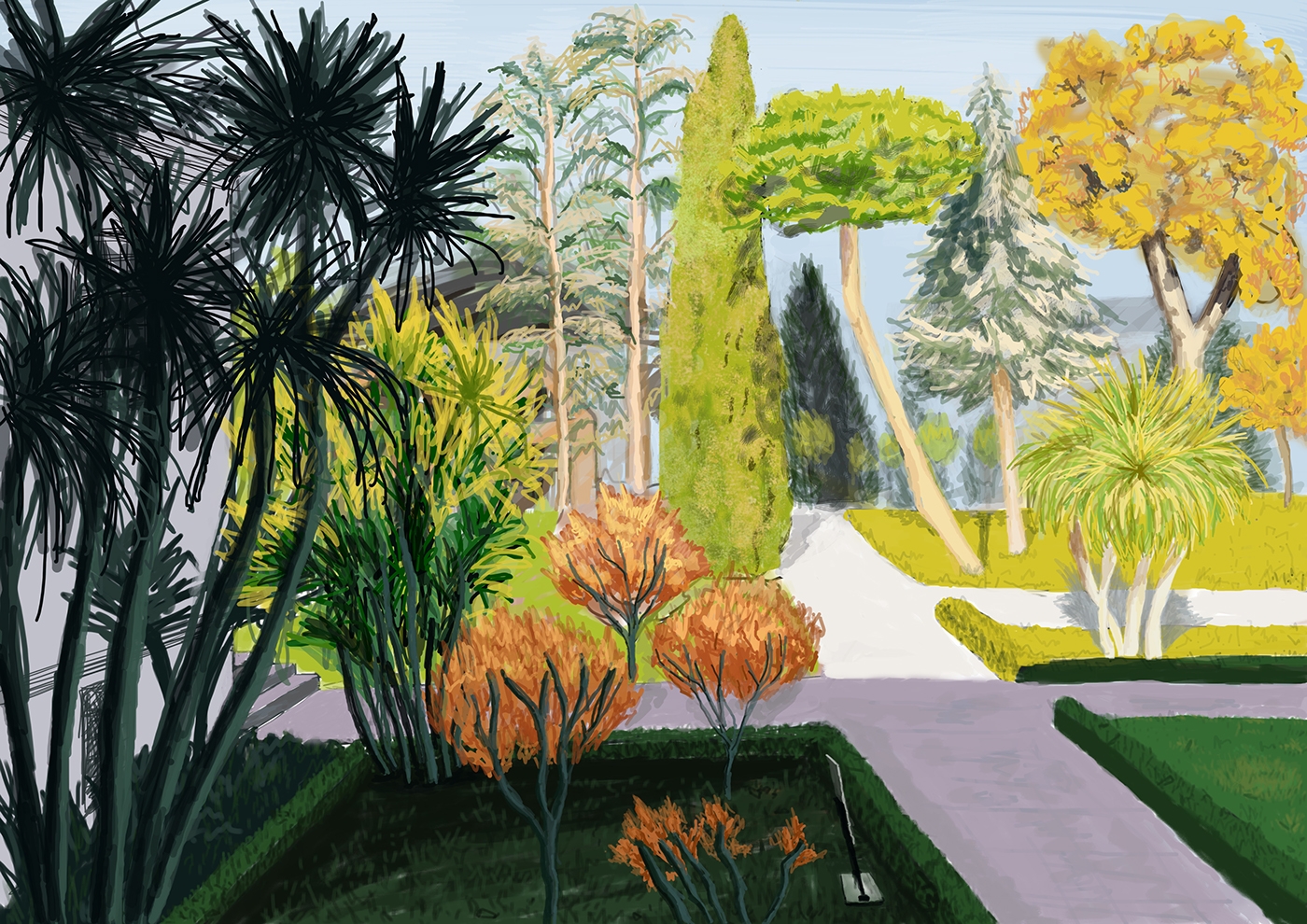 Ботанический сад рисунок - 85 фото