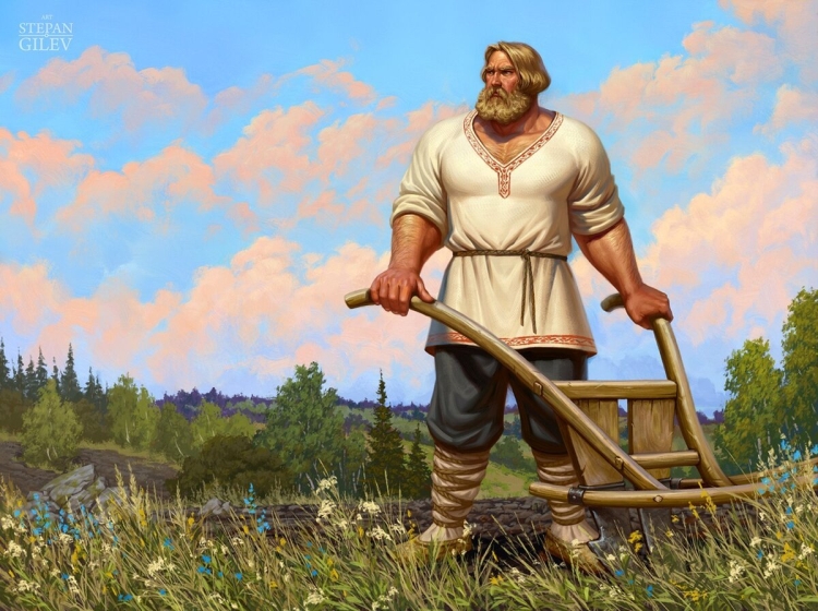 Разукрашку Илья Муромца