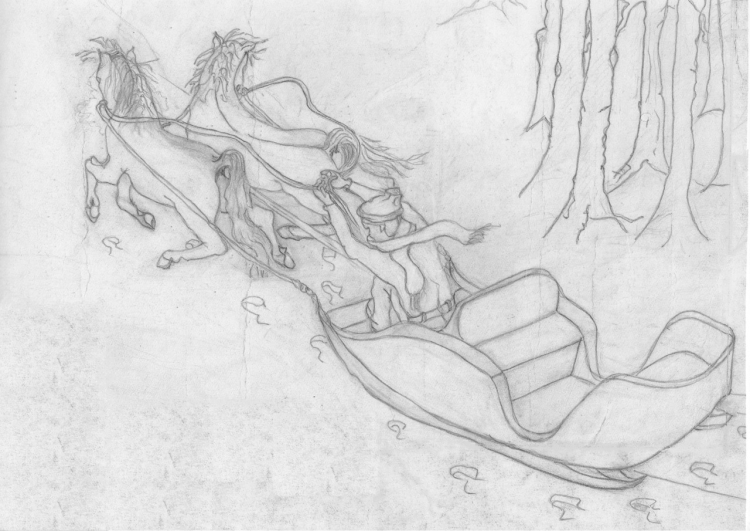 Легкая иллюстрация к балладе лесной царь