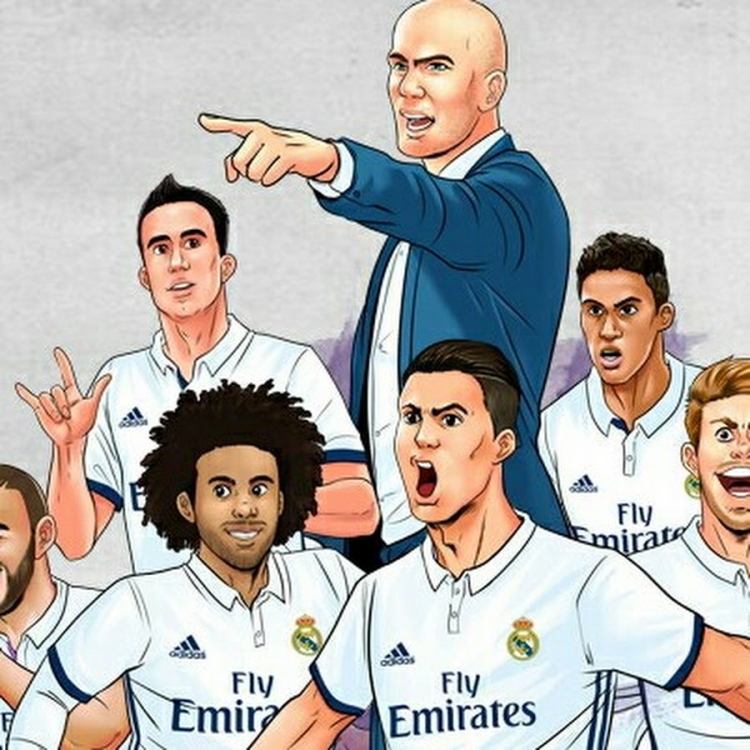 Раскраска Реал Мадрид — распечатать и скачать бесплатно
