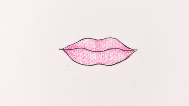 Раскраска губы красивые