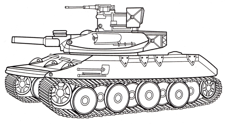 Танк т-80 раскраска