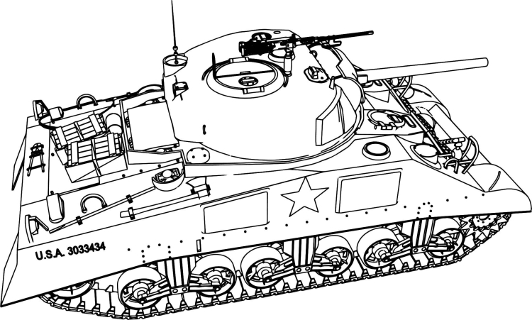 Раскраска танка т-34
