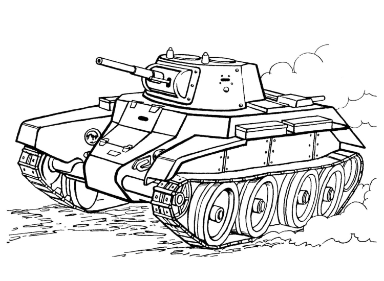 Раскраска танки т 80