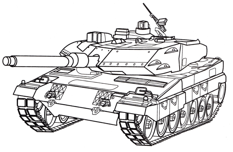 Раскраска танк т 90