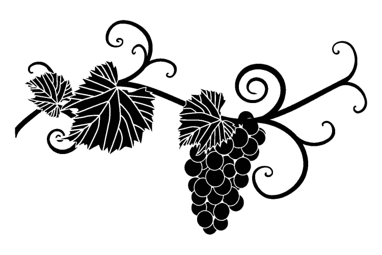 Виноградный лист шаблон