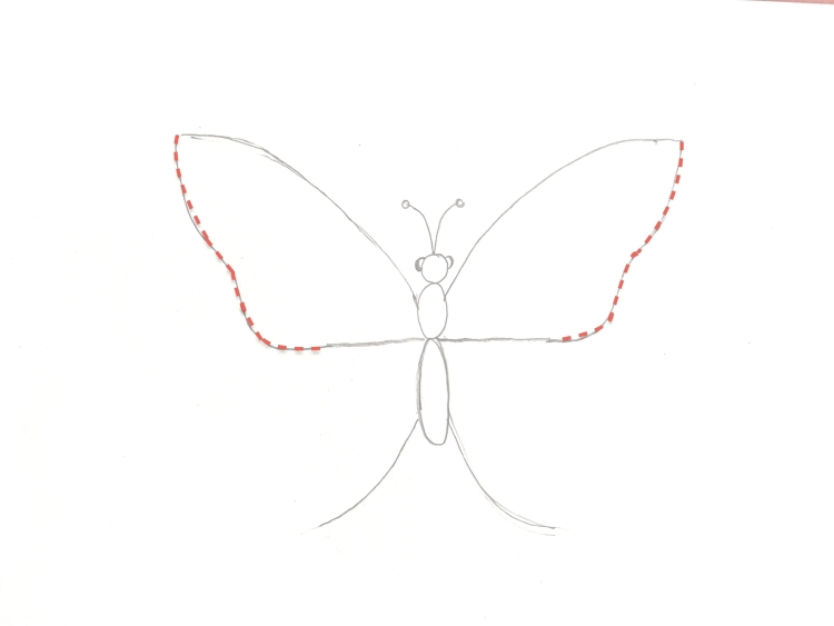 Бабочка рисунок красивый и легкий