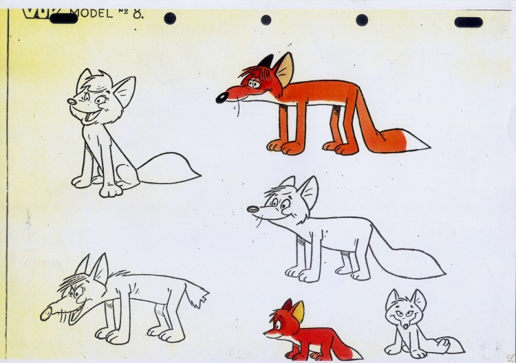 Лисица и ворона рисунок карандашом
