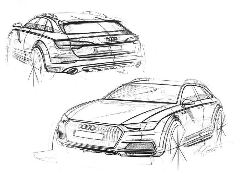Как нарисовать Audi A4