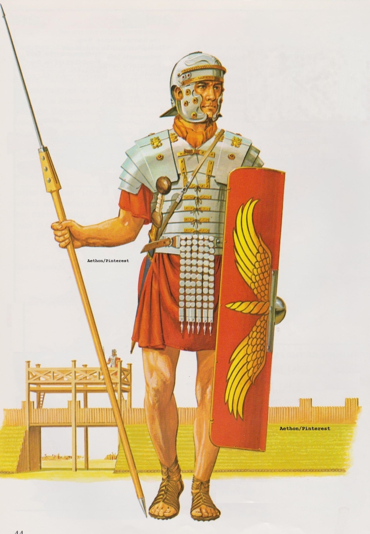 Рисунок карандашом римский легионер