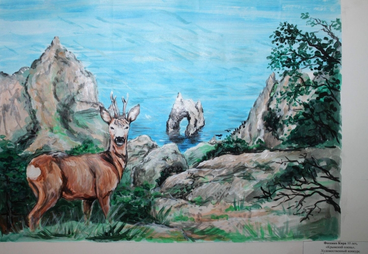 Журавль рисунок