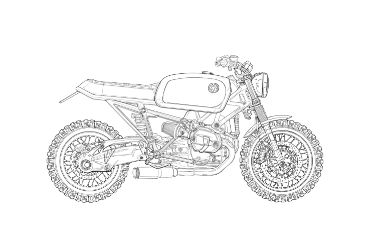 Cafe Racer Днепр чертежи