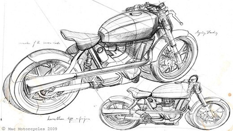 Honda CB 750 чертежи
