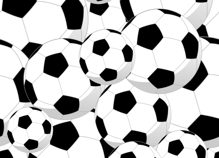 Футбольный мяч рисунок черно белый