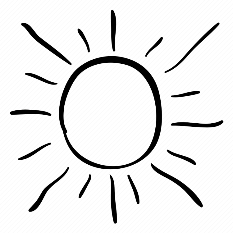 Черно-белое изображение солнца и воды