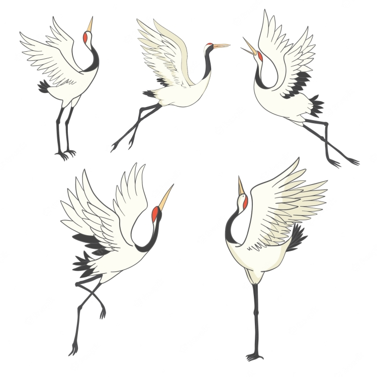 Журавль svg