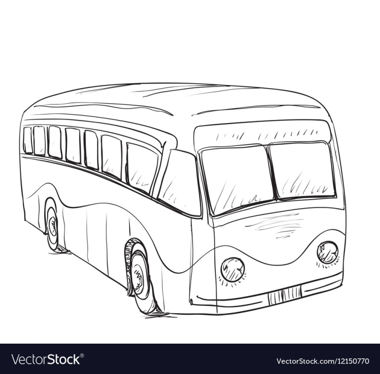 Как нарисовать автобус
