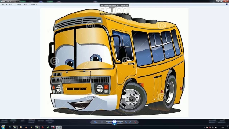 Автобус мультяшный
