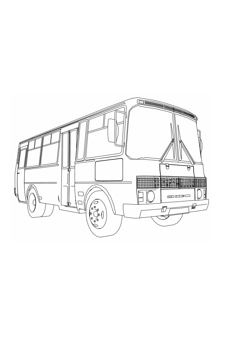 ПАЗ-3205 автобус сбоку