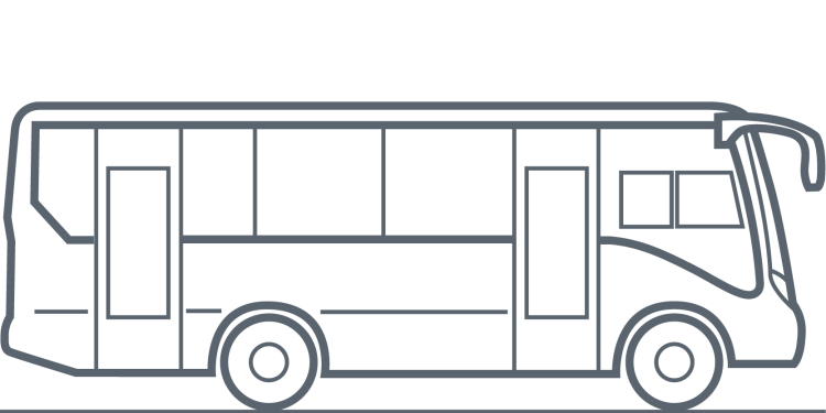 Раскраска автобус ПАЗ 3205