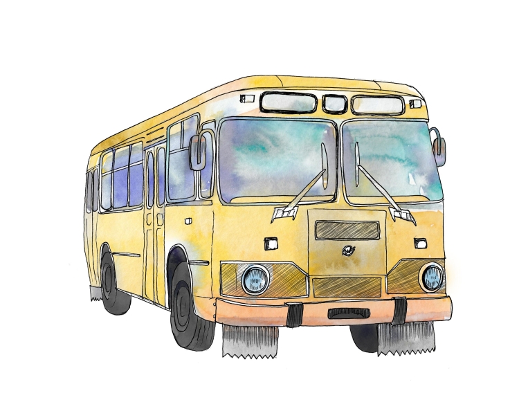Автобус ПАЗ 3205 нарисовать