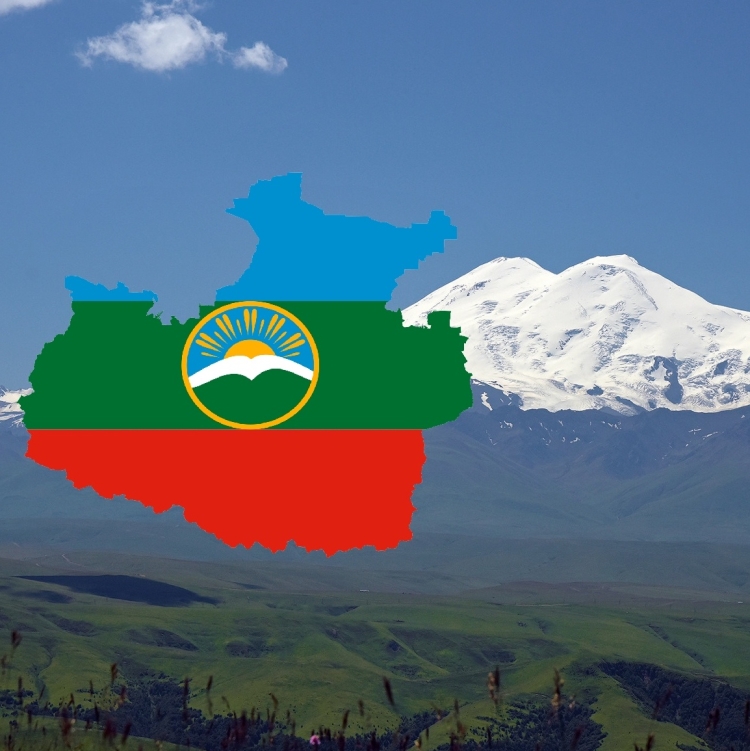 Флаг Кореи и Карачаевска