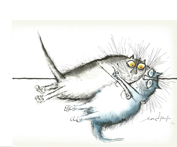 Забавные коты художника Ronald Searle