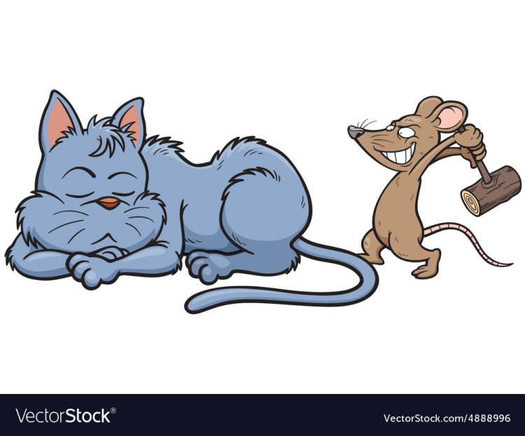 Иллюстрации кошек и крыс