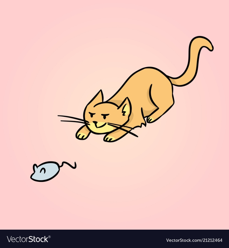 Кошка за мышкой