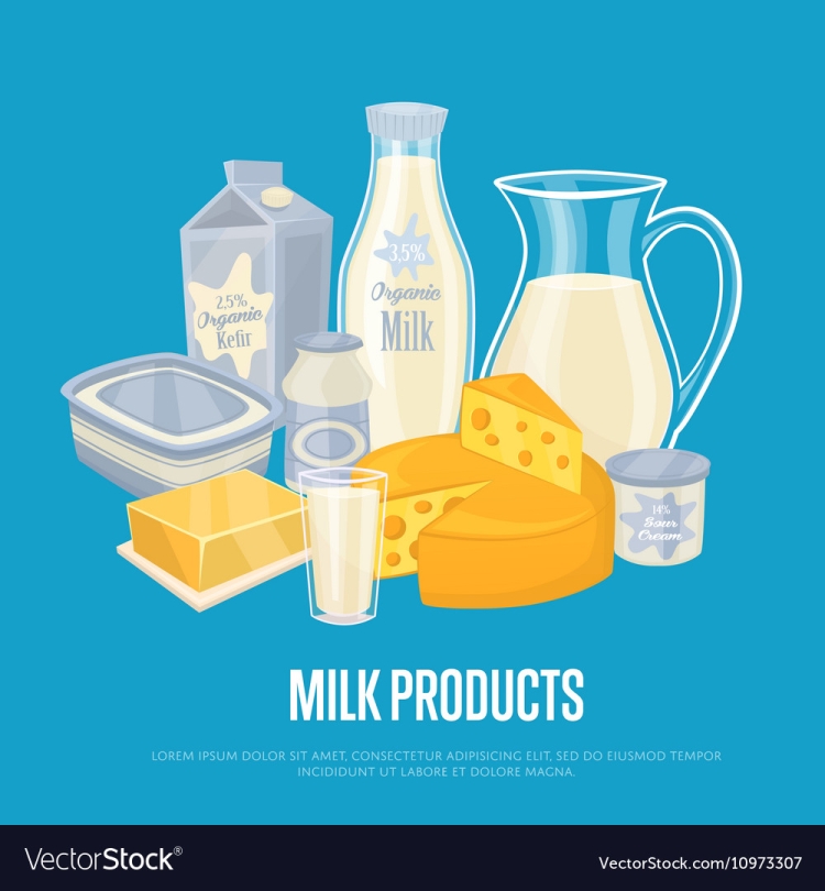 Молочная продукция вектор