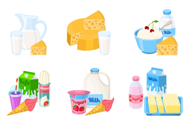 Молочные продукты рисунок